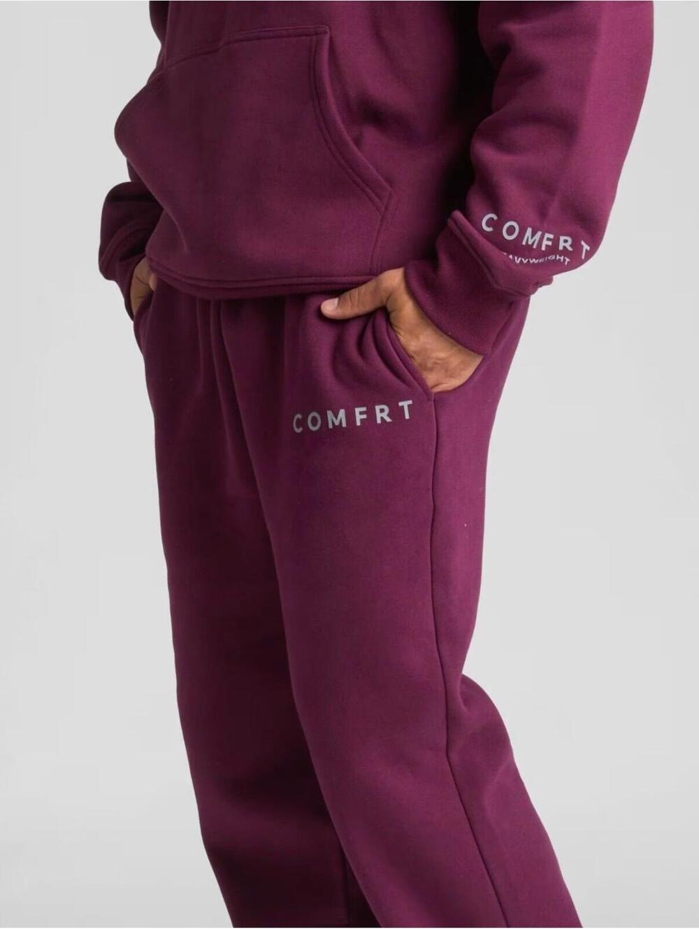 New Comfrt 3XL Tranquil Sweatpants Plum Jogger Buttery Soft Unisex